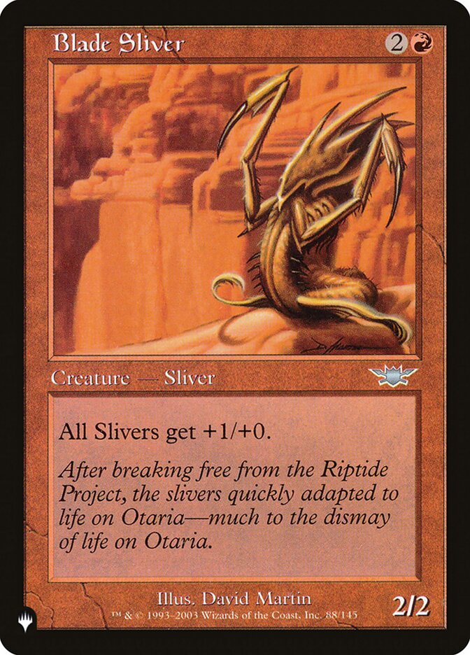 Blade Sliver — The List LGN-88/5581