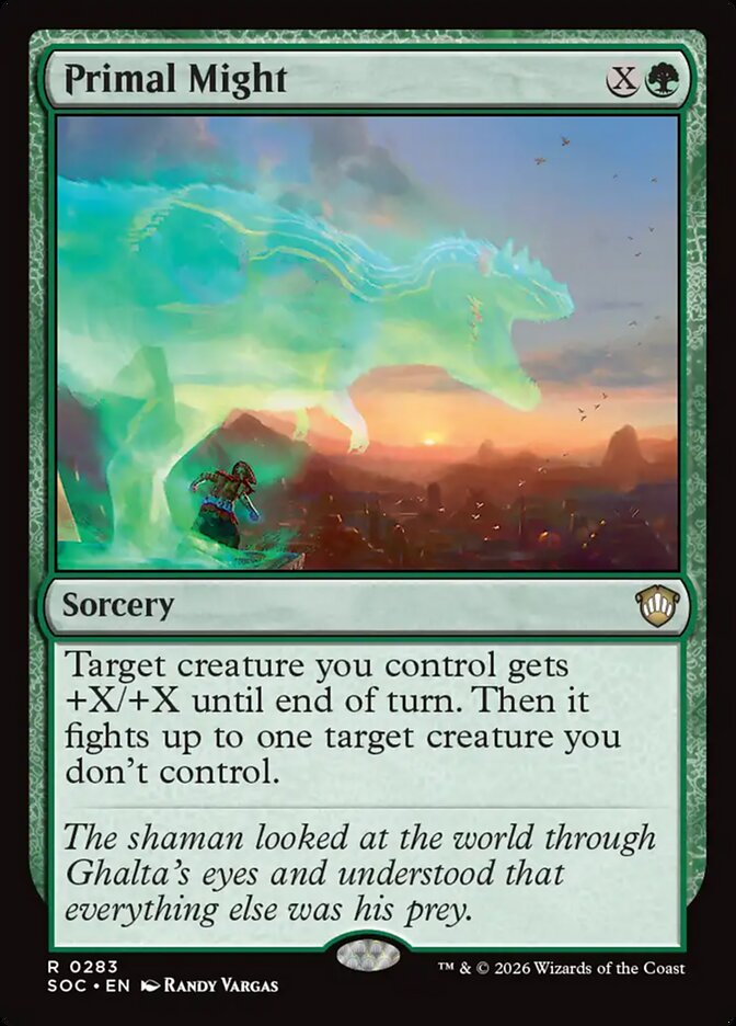 Primal Might — Secrets of Strixhaven Commander 283/426