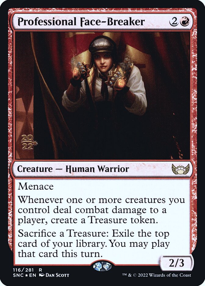 Professional Face-Breaker — Streets of New Capenna Promos 116s/161