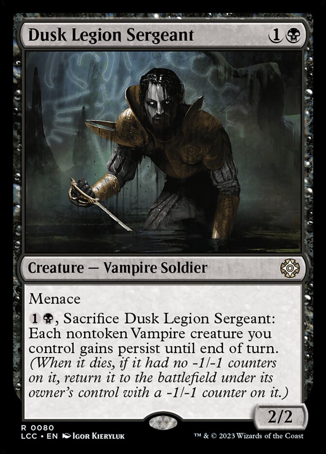 Dusk Legion Sergeant — The Lost Caverns of Ixalan Commander 80/370
