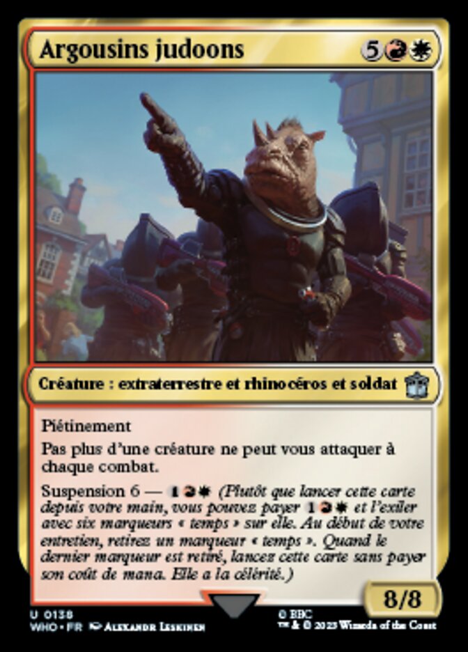 Argousins judoons — Doctor Who 138/1178