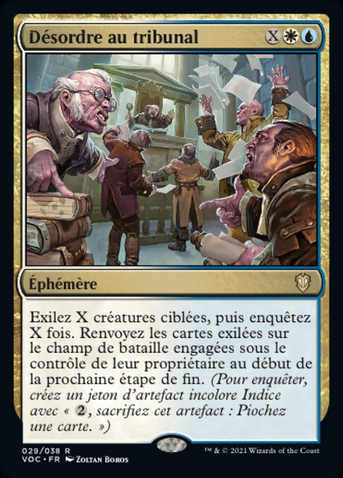 Désordre au tribunal — Crimson Vow Commander 29/188