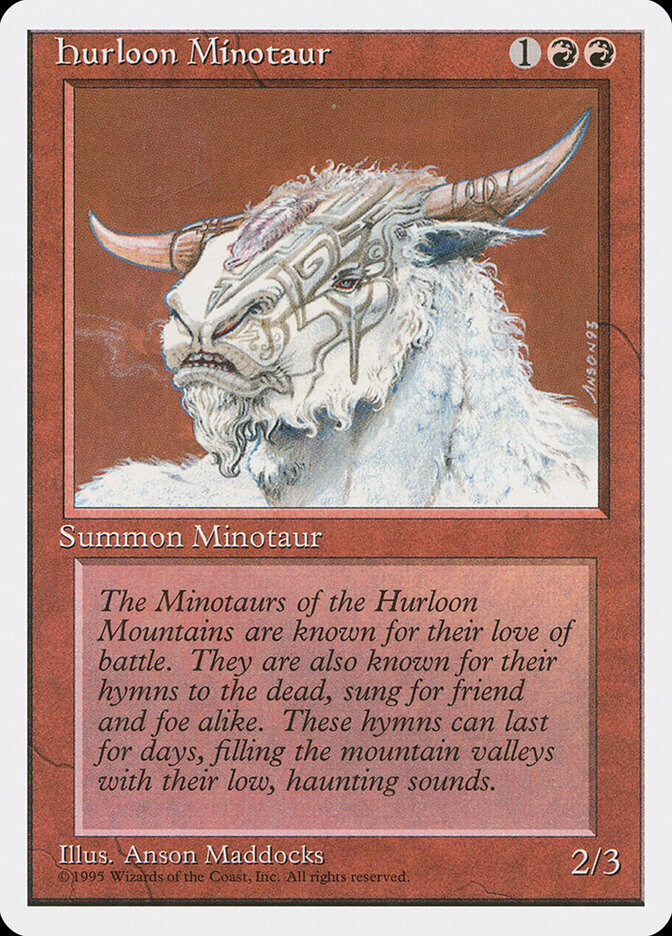 Minotaure de l'Hurloon — Fourth Edition 202/378