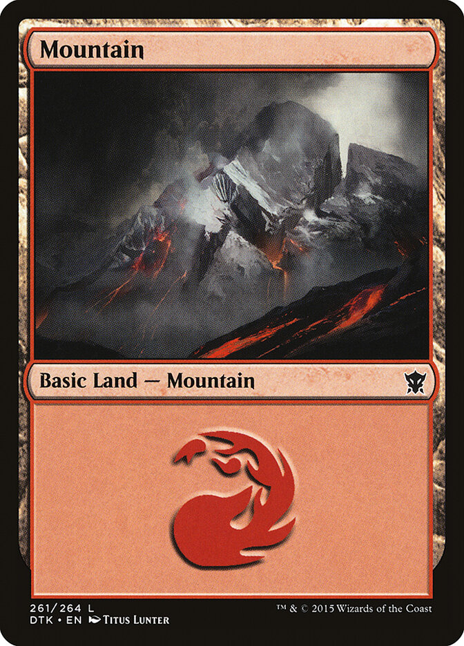 Mountain — Dragons of Tarkir 261/264