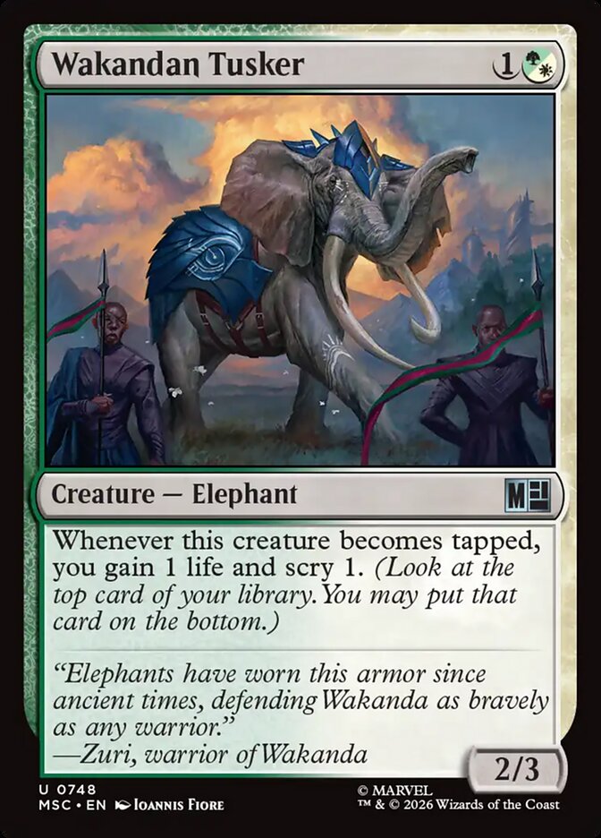 Wakandan Tusker — Marvel Super Heroes Commander 748/866