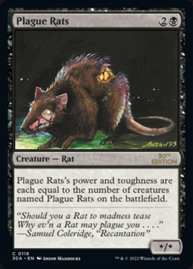 Plague Rats — 30th Anniversary Edition 118/594