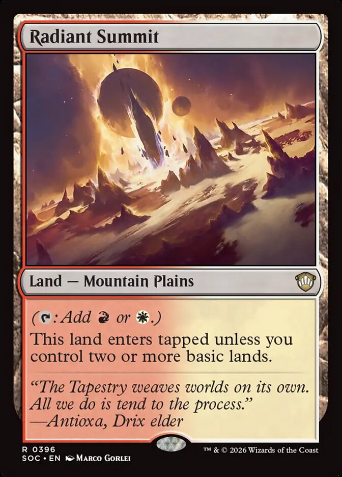 Radiant Summit — Secrets of Strixhaven Commander 396/426