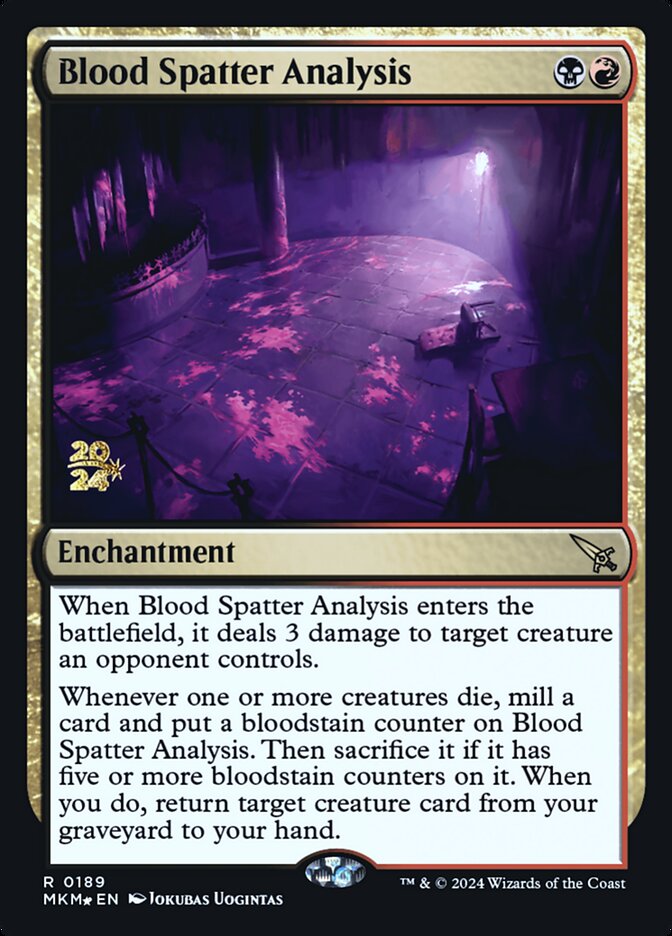 Blood Spatter Analysis — Murders at Karlov Manor Promos 189s/180