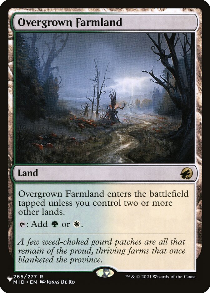Overgrown Farmland — The List MID-265/5581