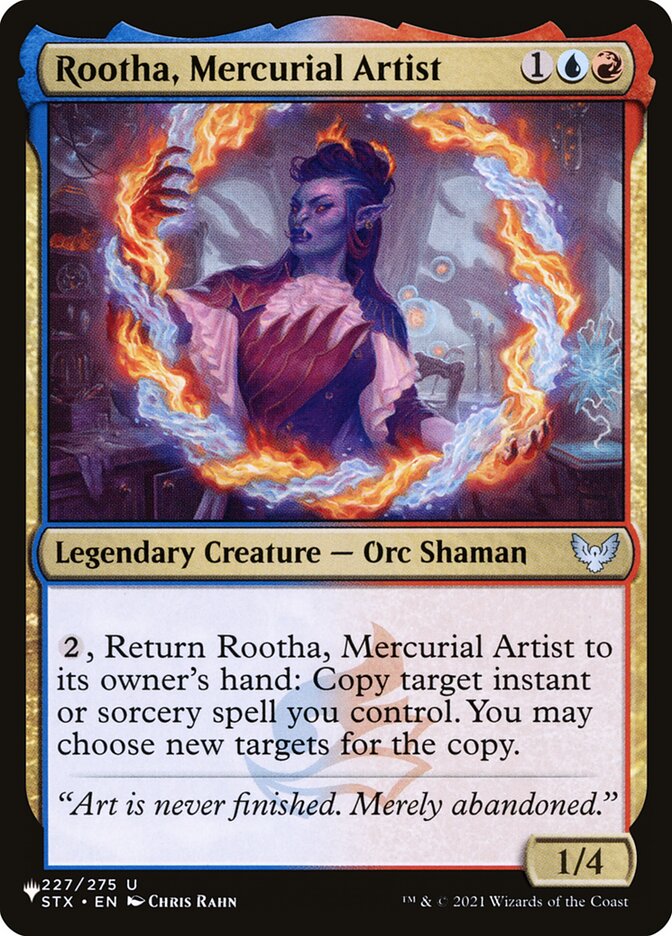 Rootha, Mercurial Artist — The List STX-227/5581