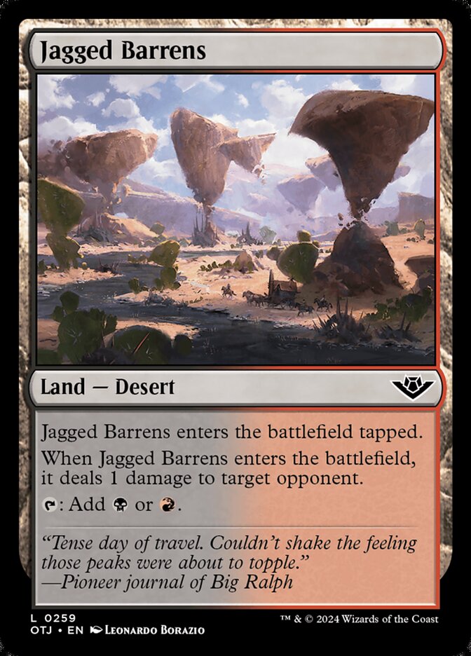 Jagged Barrens — Outlaws of Thunder Junction 259/374