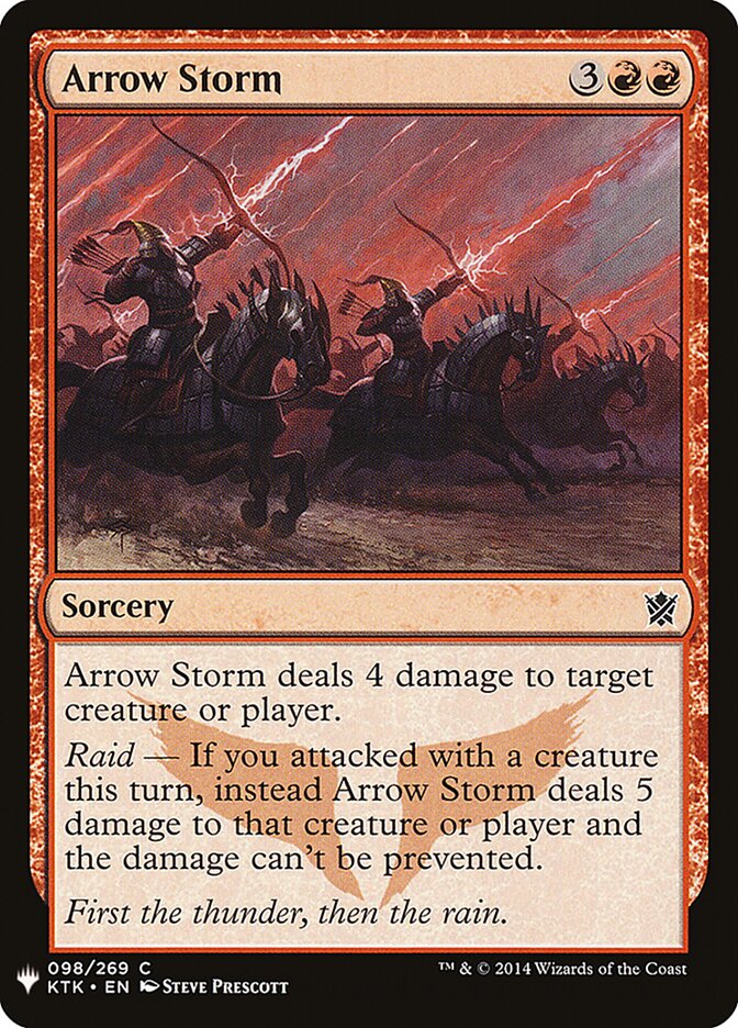 Arrow Storm — The List KTK-98/5581