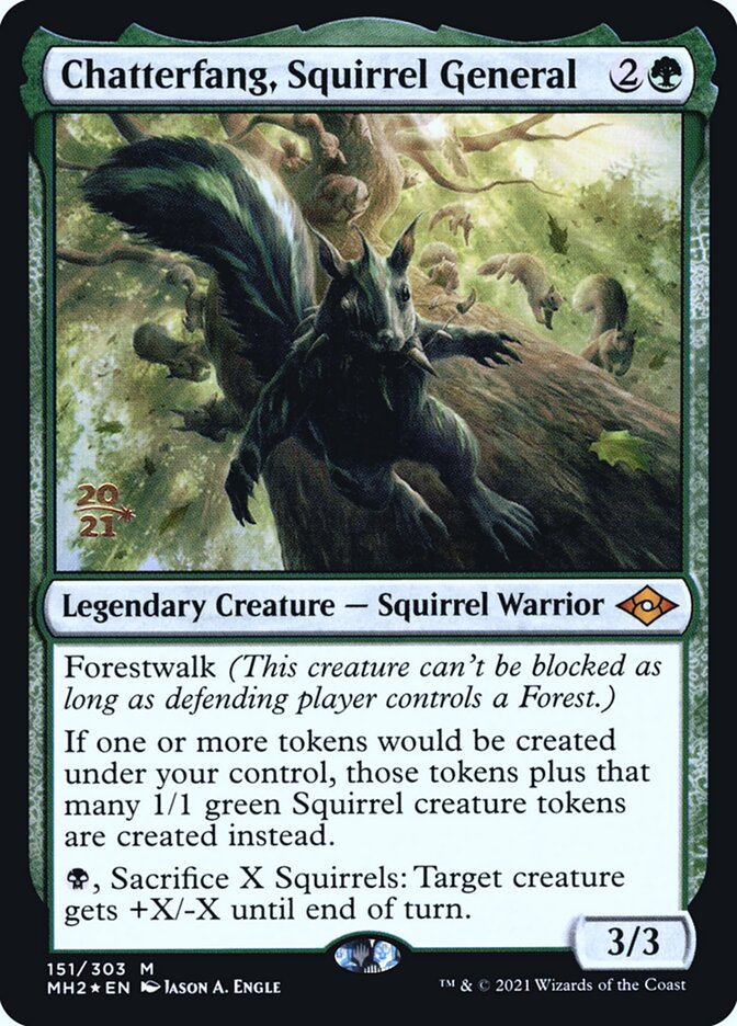 Chatterfang, Squirrel General — Modern Horizons 2 Promos 151s/86