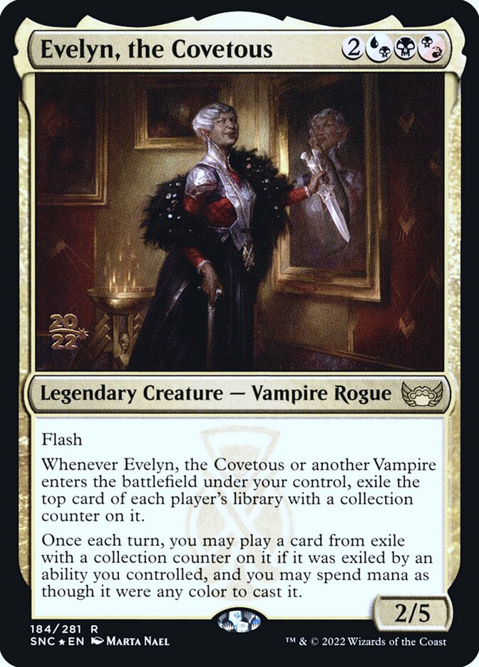 Evelyn, the Covetous — Streets of New Capenna Promos 184s/161