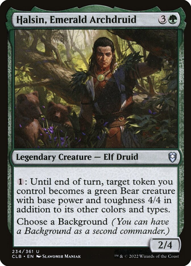 Halsin, Emerald Archdruid — Commander Legends: Battle for Baldur's Gate 234/936