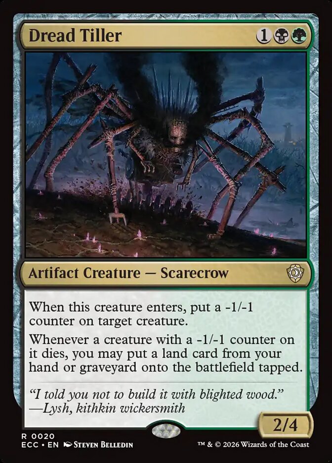 Dread Tiller — Lorwyn Eclipsed Commander 20/176