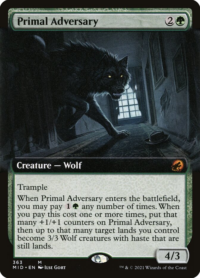Primal Adversary — Innistrad: Midnight Hunt 363/398