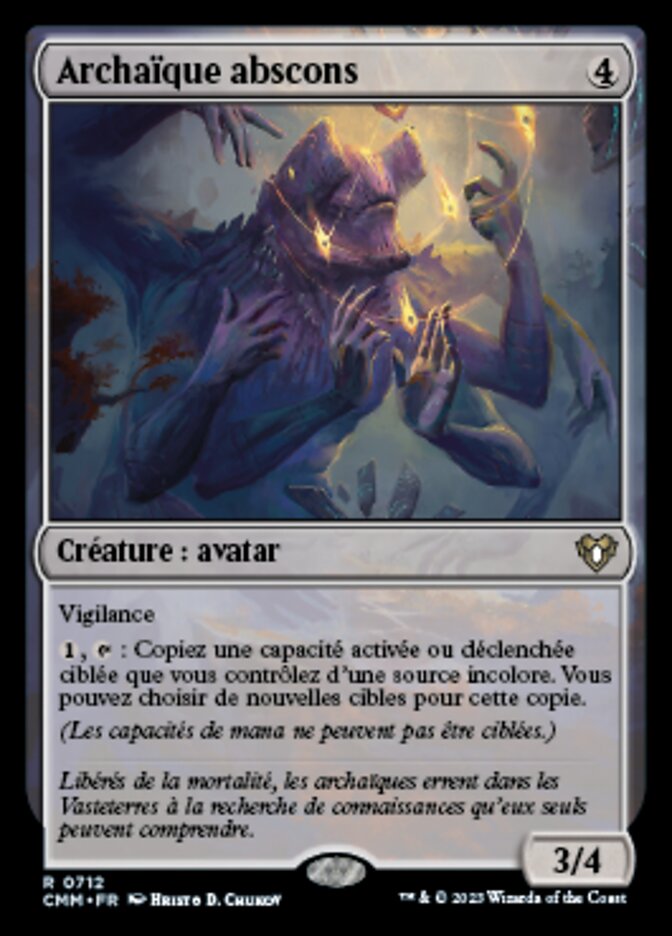 Archaïque abscons — Commander Masters 712/1067