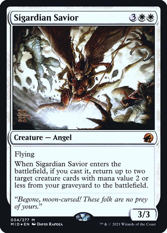Sigardian Savior — Innistrad: Midnight Hunt Promos 34s/155