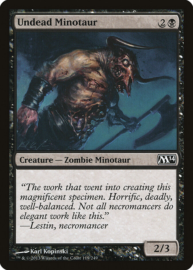 Undead Minotaur — Magic 2014 119/249