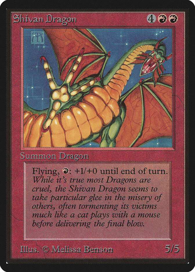 Shivan Dragon — Limited Edition Beta 175/302
