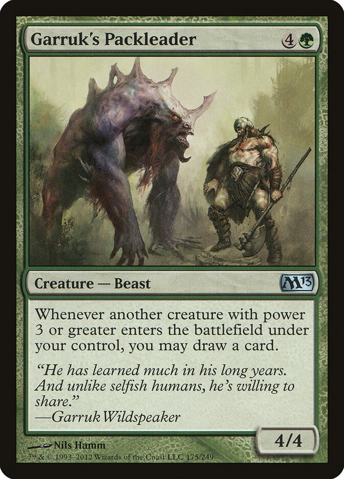 Garruk's Packleader — Magic 2013 175/249