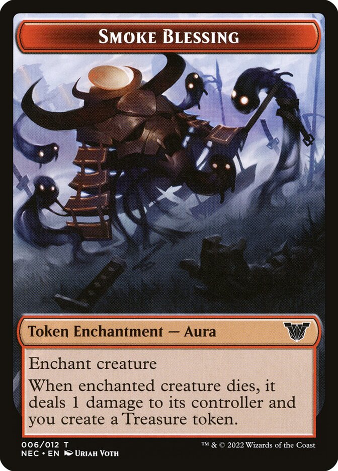 Smoke Blessing — Neon Dynasty Commander Tokens 6/12