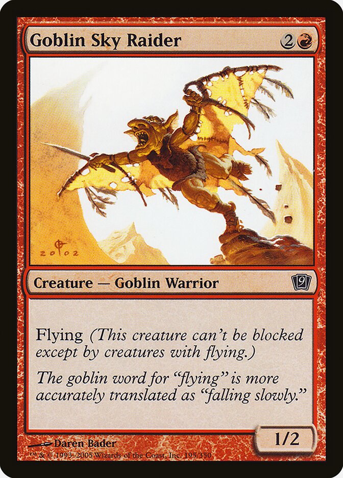 Goblin Sky Raider — Ninth Edition 195★/709