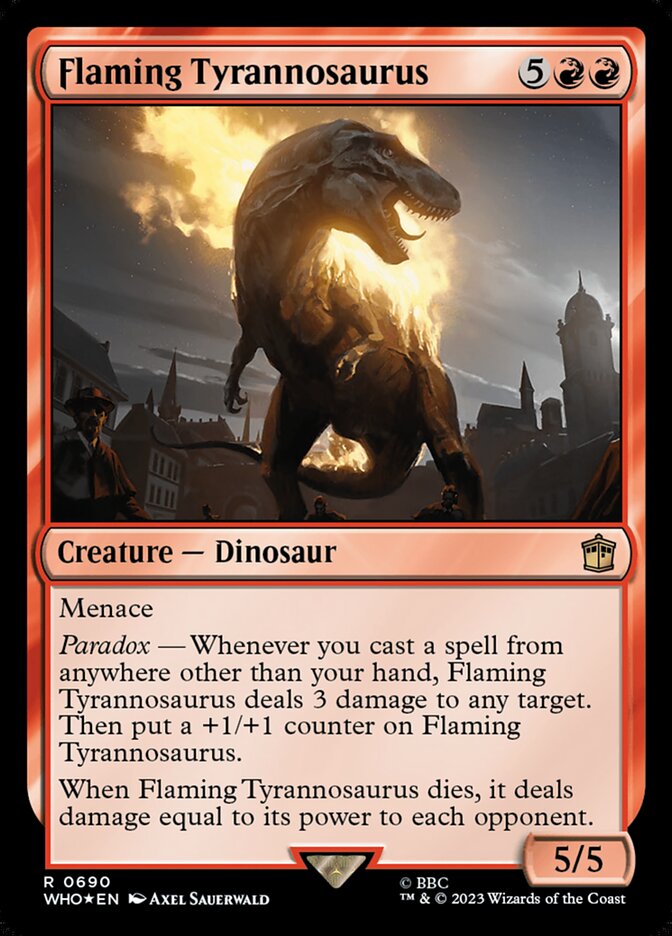 Flaming Tyrannosaurus — Doctor Who 690/1178