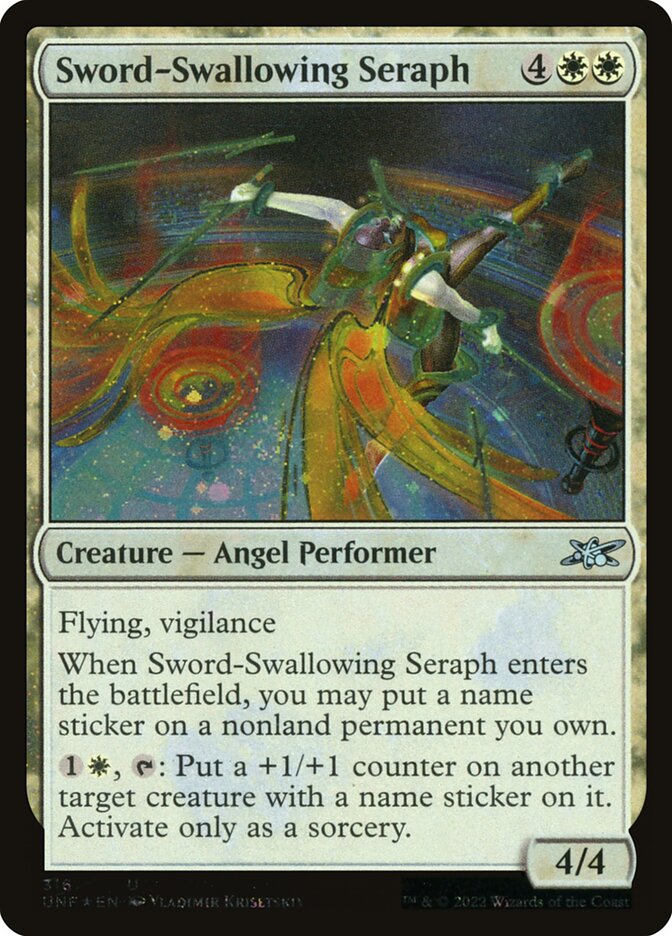 Sword-Swallowing Seraph — Unfinity 316/639