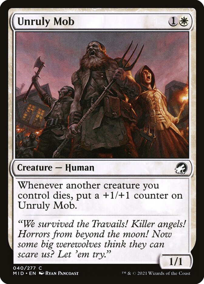 Unruly Mob — Innistrad: Midnight Hunt 40/398