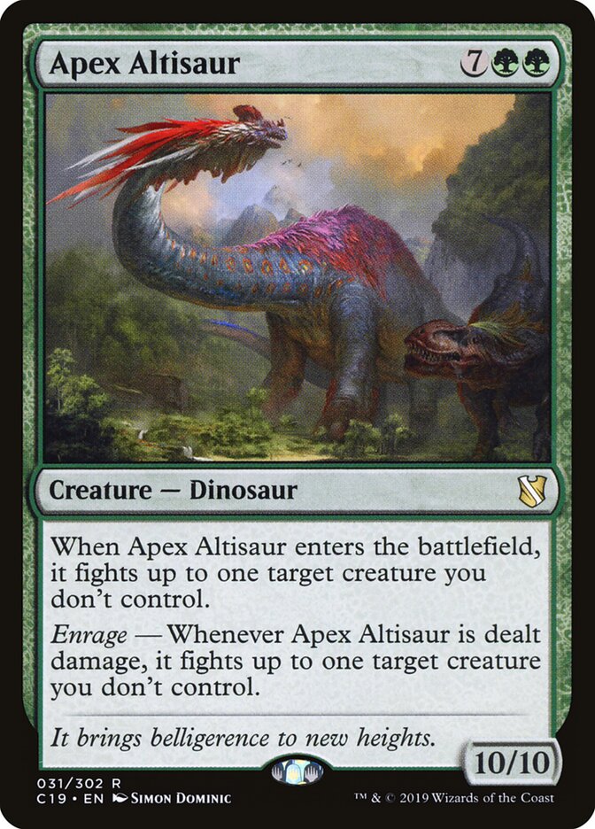 Altisaure du zénith — Commander 2019 31/302