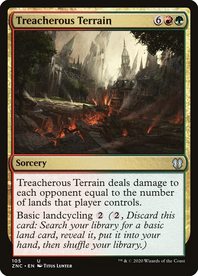Treacherous Terrain — Zendikar Rising Commander 105/142