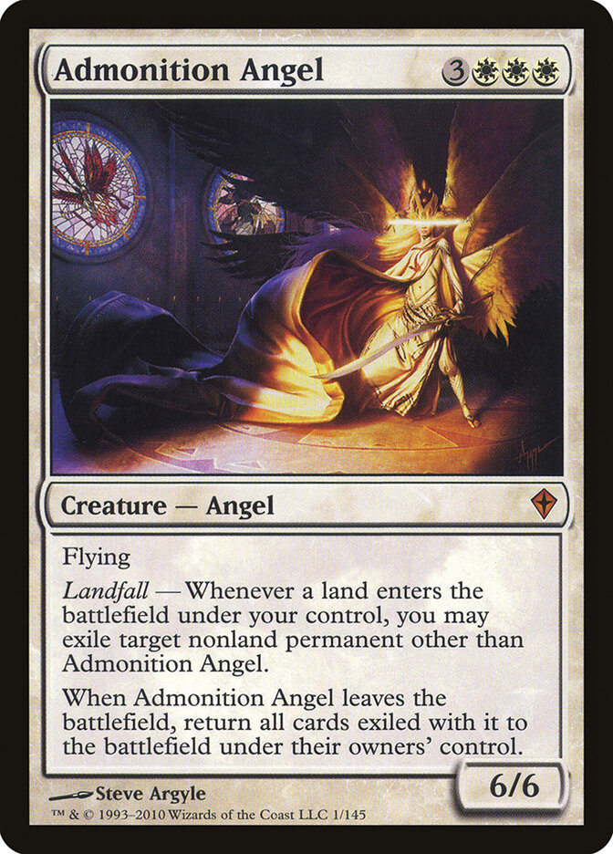 Admonition Angel — Worldwake 1/145