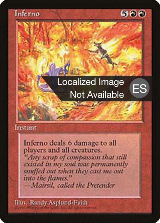 Inferno — Fourth Edition Foreign Black Border 205/378