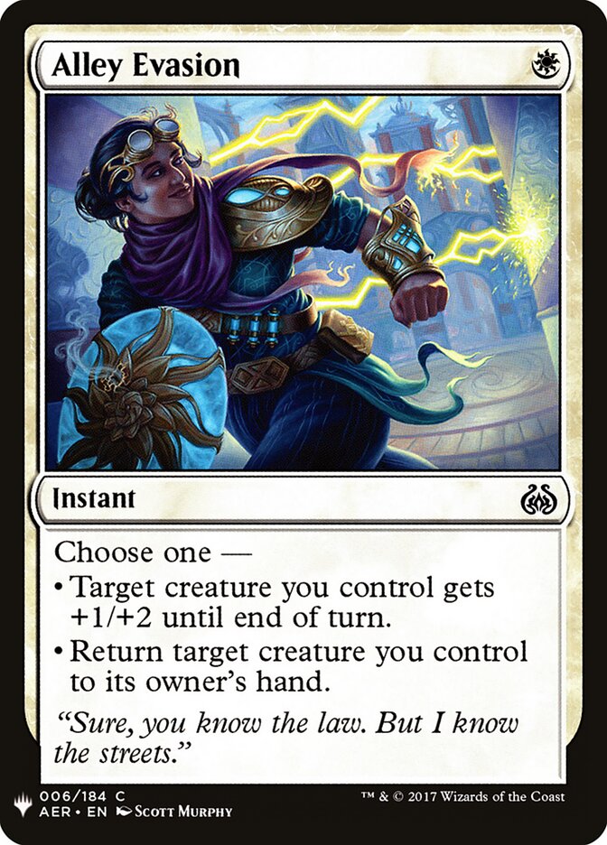 Alley Evasion — The List AER-6/5581