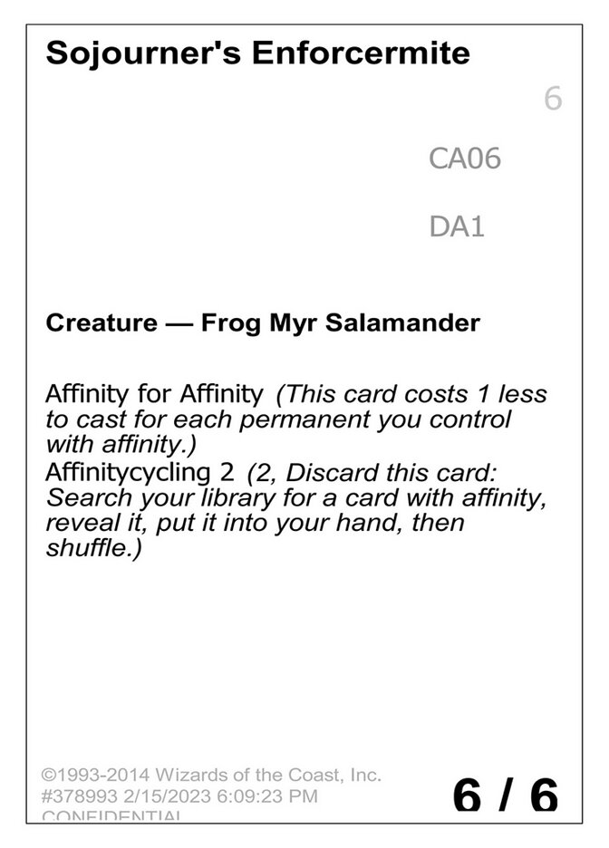 Sojourner's Enforcermite — Unknown Event CA06b/512