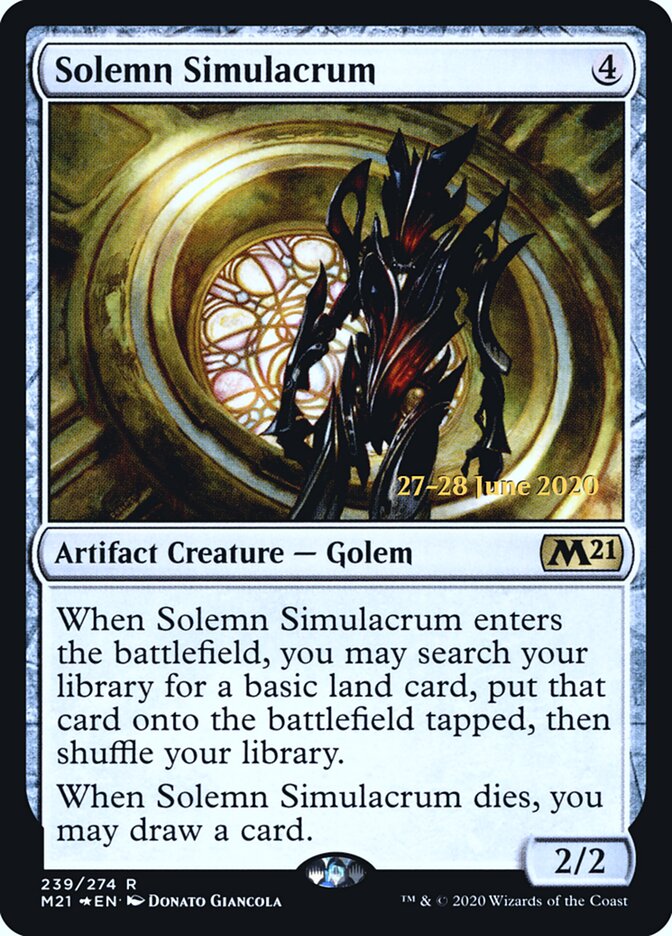 Solemn Simulacrum — Core Set 2021 Promos 239s/137