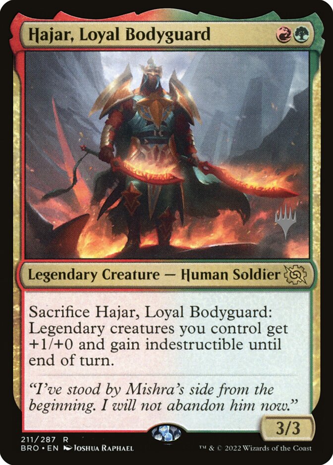 Hajar, Loyal Bodyguard — The Brothers' War Promos 211p/171