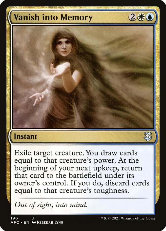 Vanish into Memory — Forgotten Realms Commander 196/331