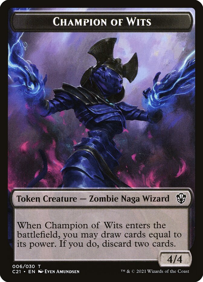 Champion of Wits — Commander 2021 Tokens 6/30