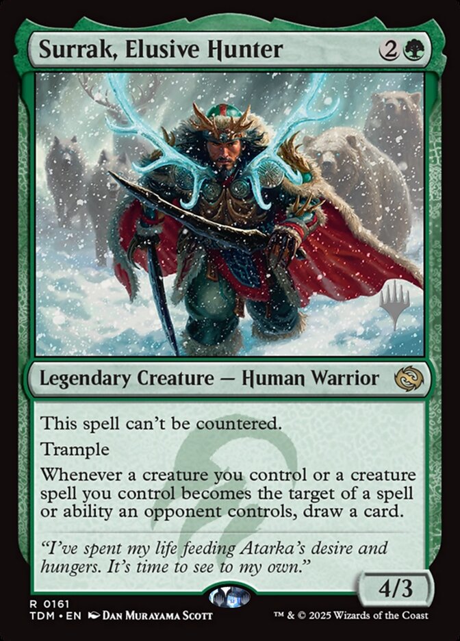 Surrak, Elusive Hunter — Tarkir: Dragonstorm Promos 161p/160
