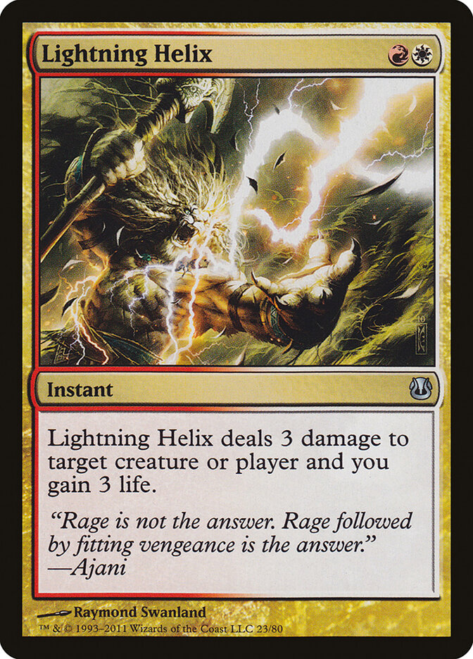 Lightning Helix — Duel Decks: Ajani vs. Nicol Bolas 23/80