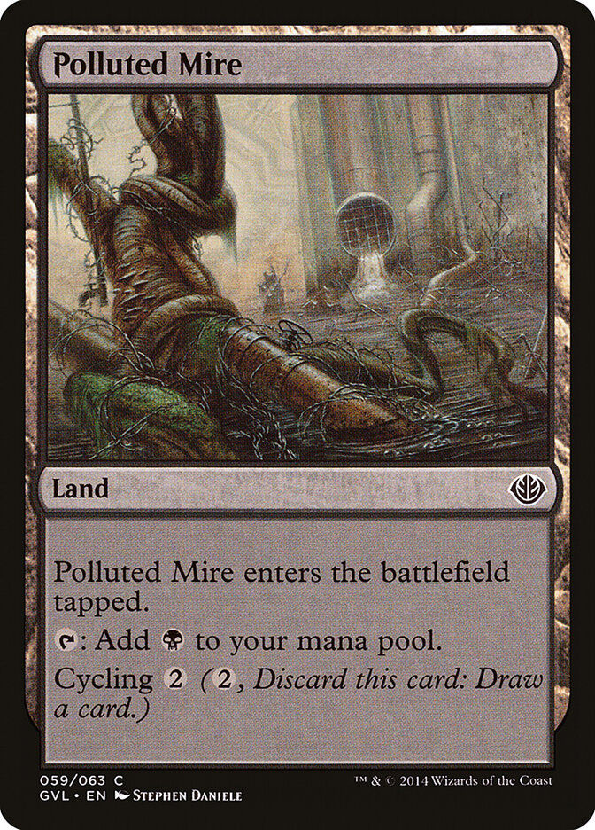 Polluted Mire — Duel Decks Anthology: Garruk vs. Liliana 59/63