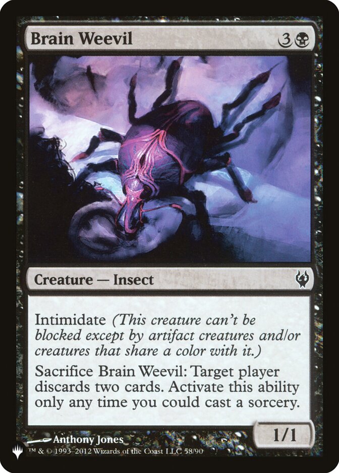 Brain Weevil — The List DDJ-58/5581