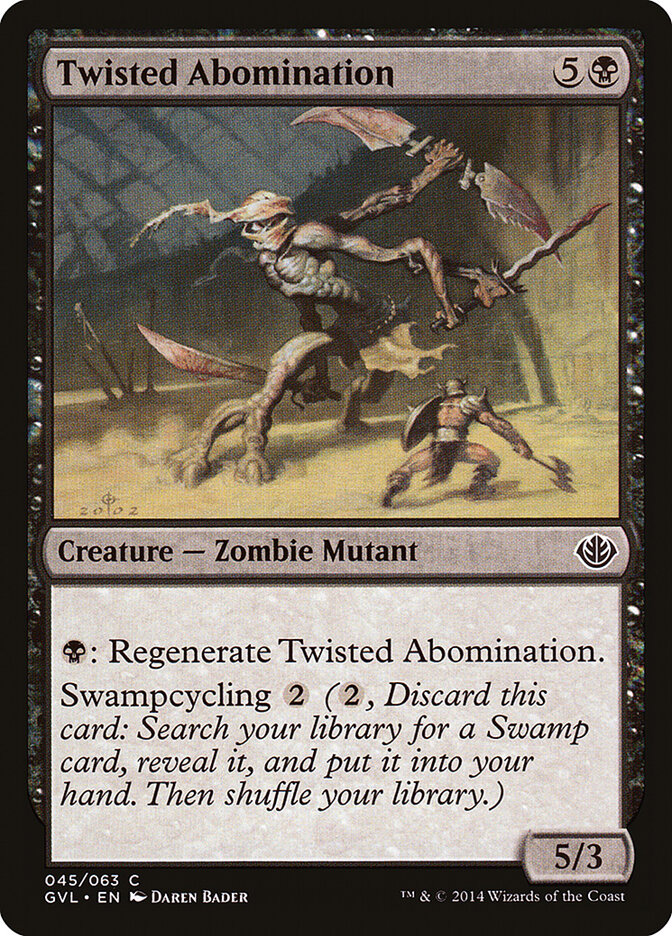 Twisted Abomination — Duel Decks Anthology: Garruk vs. Liliana 45/63