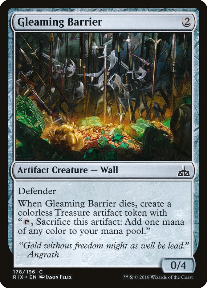 Gleaming Barrier — Rivals of Ixalan 178/205