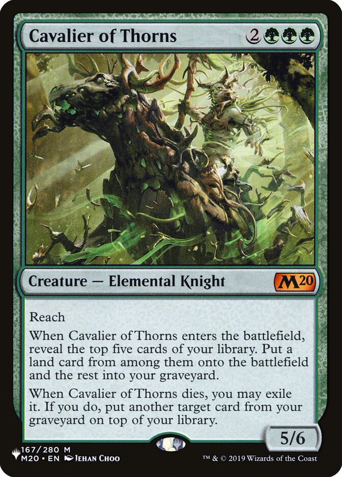 Cavalier of Thorns — The List M20-167/5581