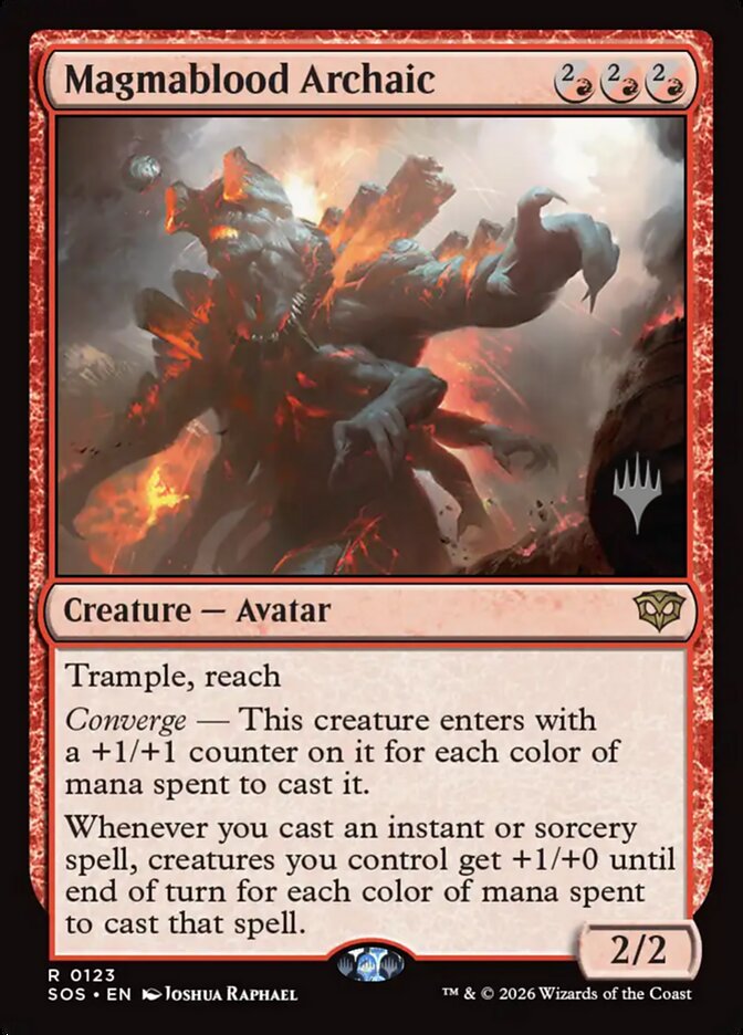 Magmablood Archaic — Secrets of Strixhaven Promos 123p/80