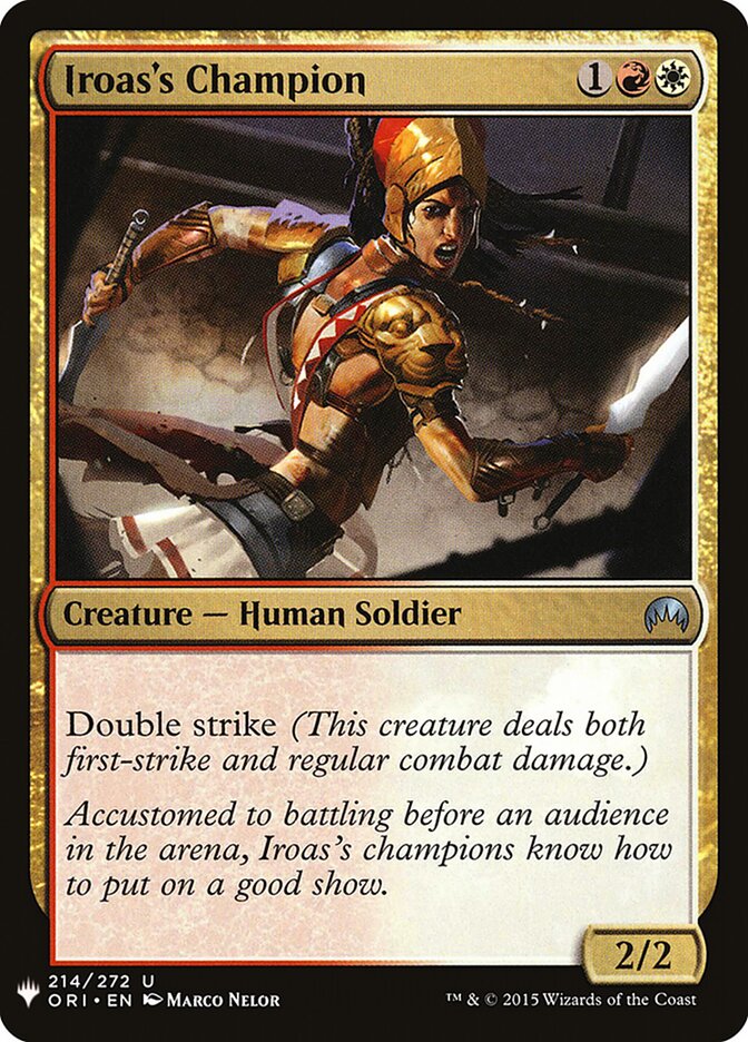 Iroas's Champion — The List ORI-214/5581